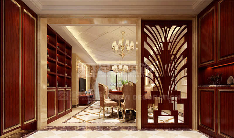 廣源國際140平玄關裝修效果圖