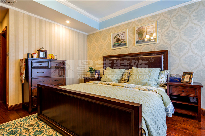 海華東盟公館138平主臥裝修實景圖