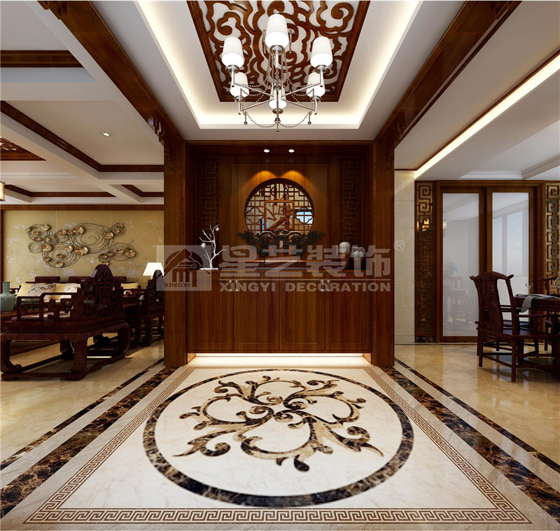 嘉華城160平玄關裝修效果圖