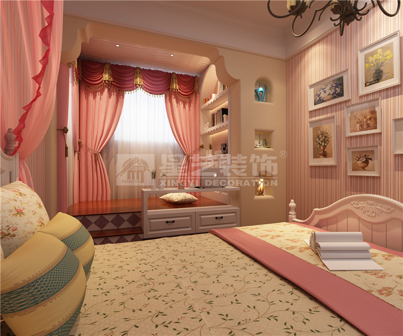 領(lǐng)世郡一號178平兒童房裝修效果圖