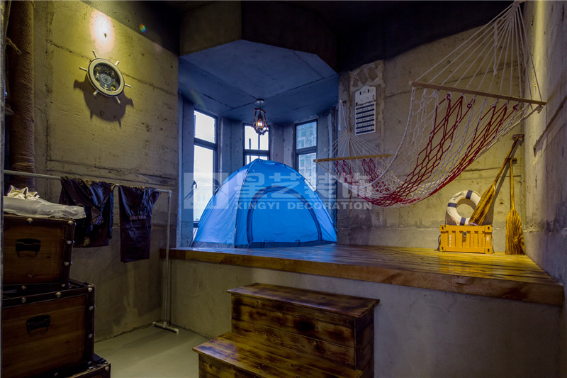 漢軍五象一號空中體驗館160平休息區(qū)裝修設(shè)計實景圖