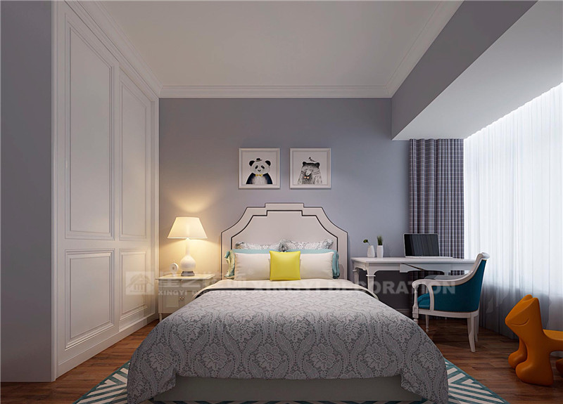 萬達茂120平新中式臥室裝修效果圖