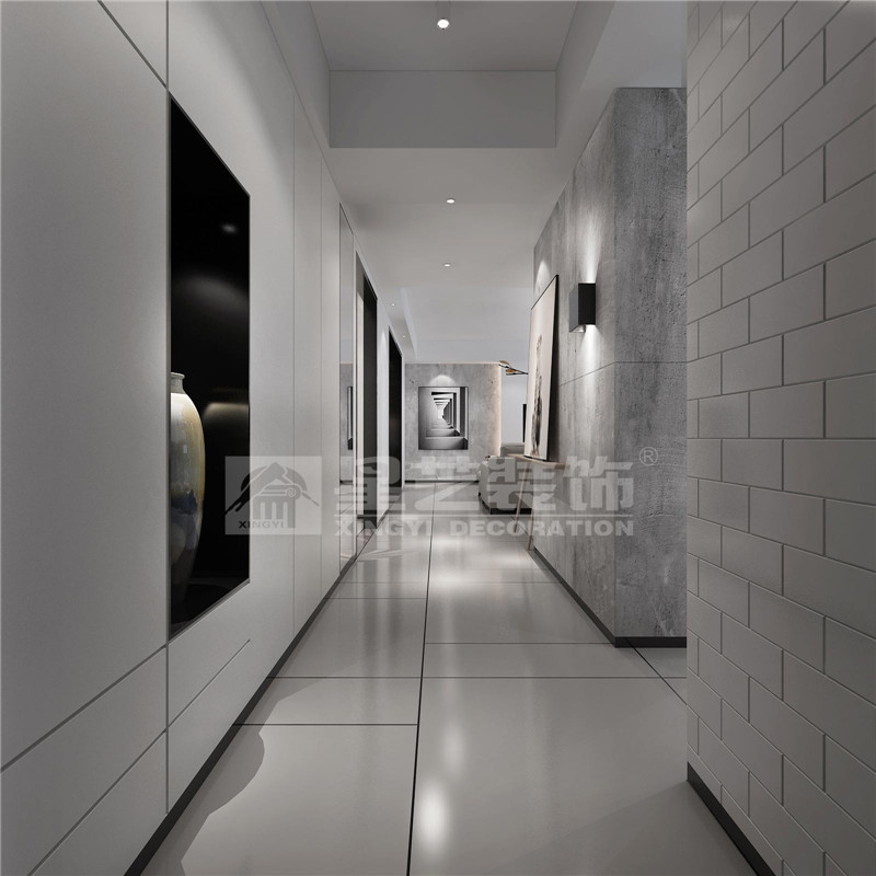 霖峰壹號141平現(xiàn)代風(fēng)格過道裝修效果圖