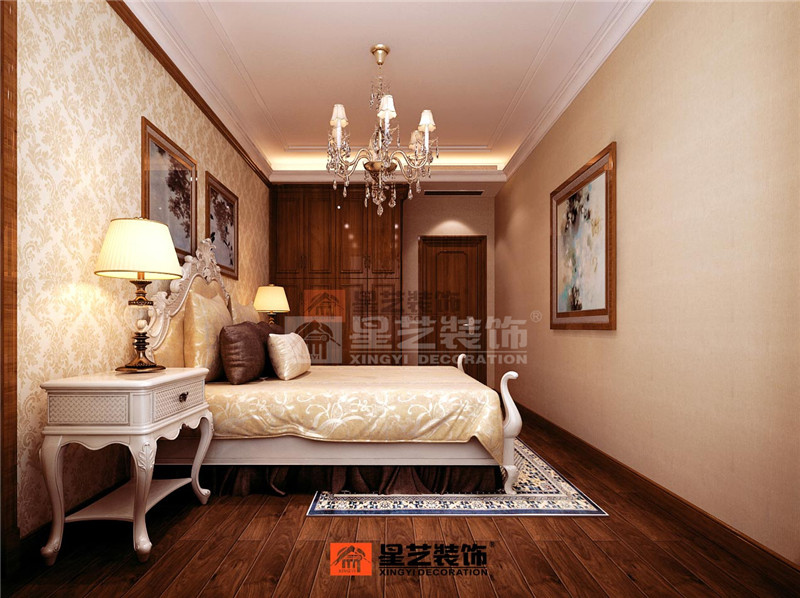 金源一品205平美式風格臥室裝修效果圖