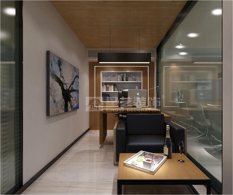青秀萬達(dá)銀座300平辦公室裝修設(shè)計效果圖