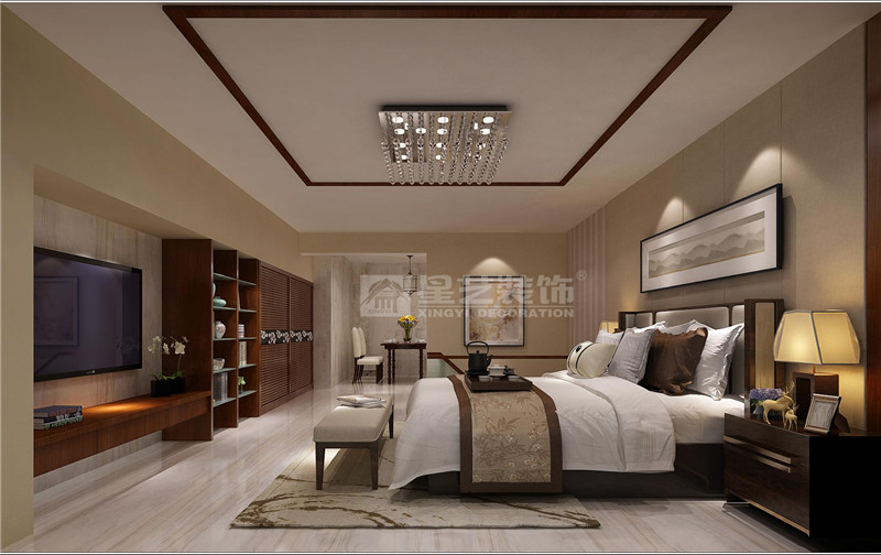 青秀萬達(dá)銀座300平辦公室臥室裝修設(shè)計效果圖