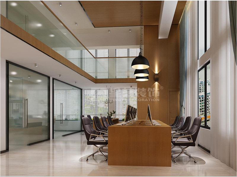 青秀萬達(dá)銀座300平辦公室辦公區(qū)裝修設(shè)計效果圖