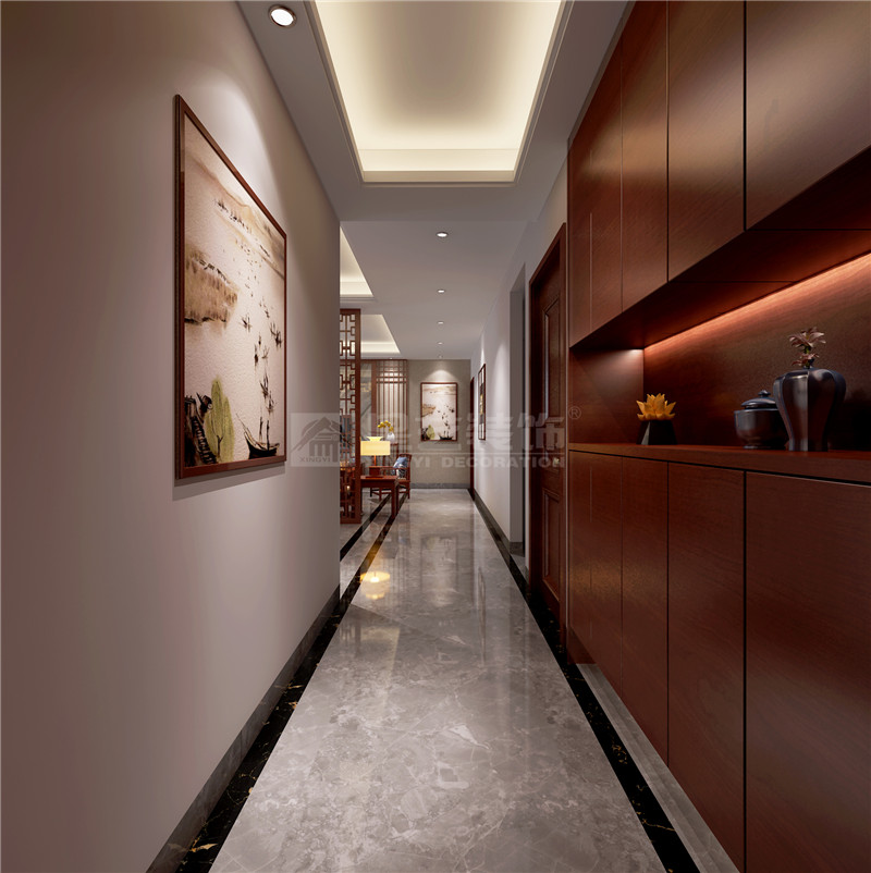 霖峰壹號138平玄關(guān)裝修效果圖