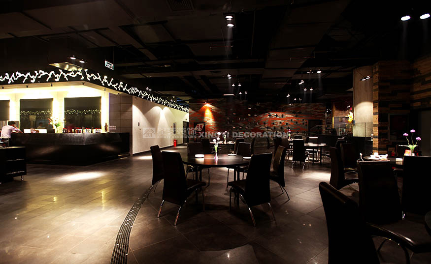 香江匯時尚餐廳2000平用餐區(qū)裝修設(shè)計實景圖