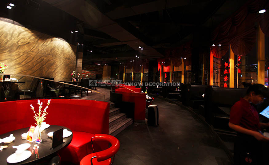 香江匯時尚餐廳2000平用餐區(qū)裝修設(shè)計實景圖