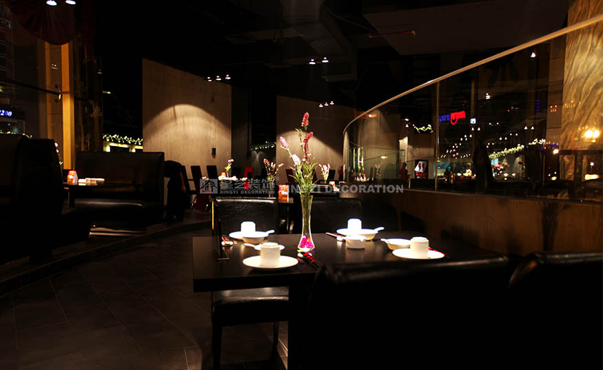 香江匯時尚餐廳2000平用餐區(qū)裝修設(shè)計實景圖