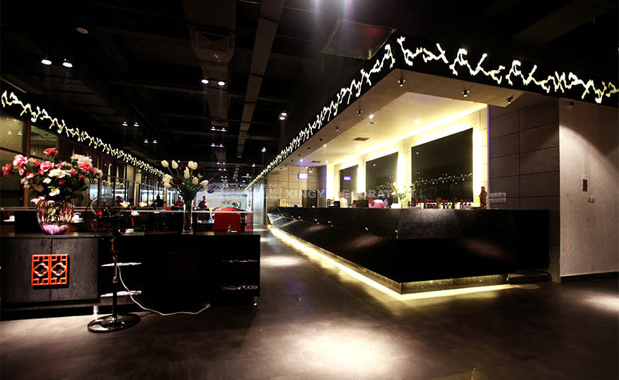 香江匯時尚餐廳2000平用餐區(qū)裝修設(shè)計實景圖