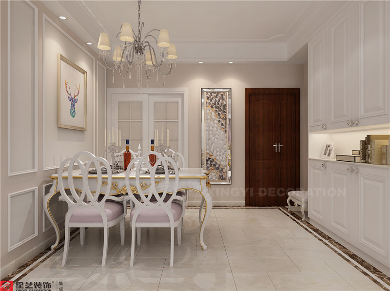 霖峰壹號(hào)92平餐廳裝修效果圖