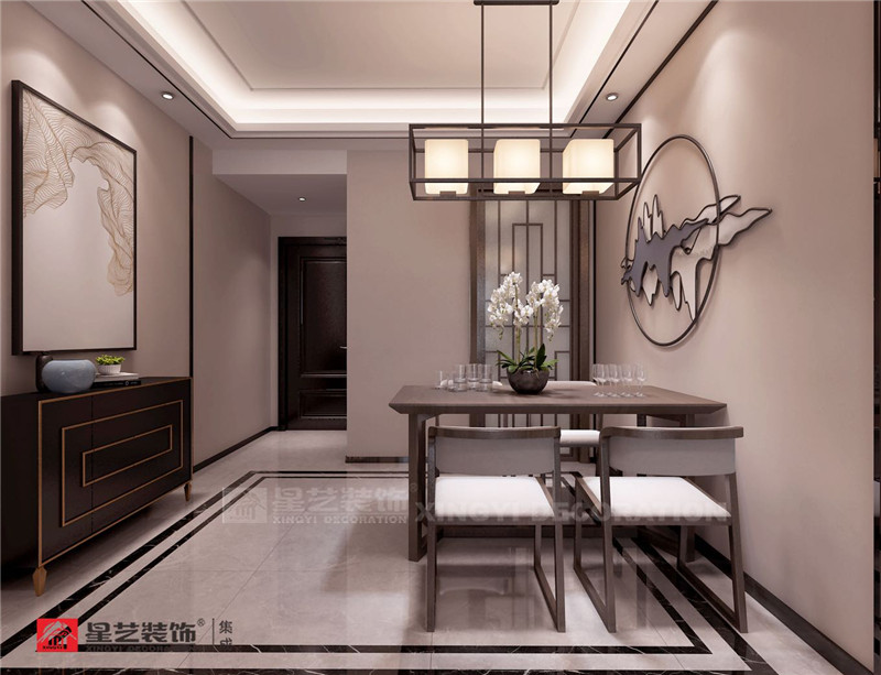 保利領繡前城105平餐廳裝修效果圖
