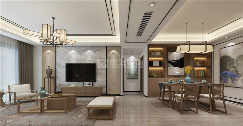萬達茂140平客餐廳裝修效果圖