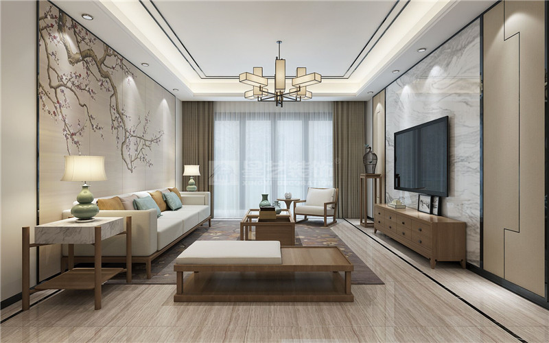 萬達茂140平客廳裝修效果圖
