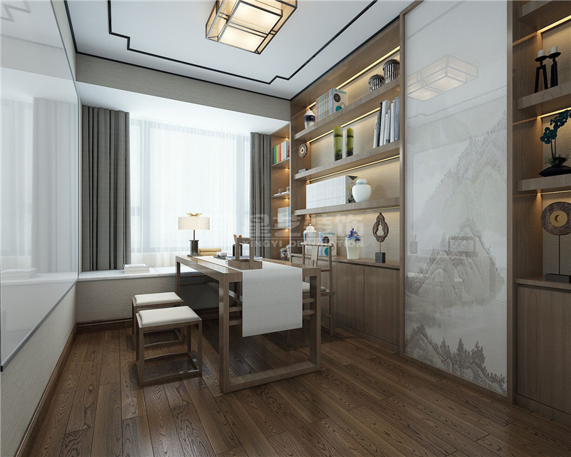 萬達茂140平書房裝修效果圖