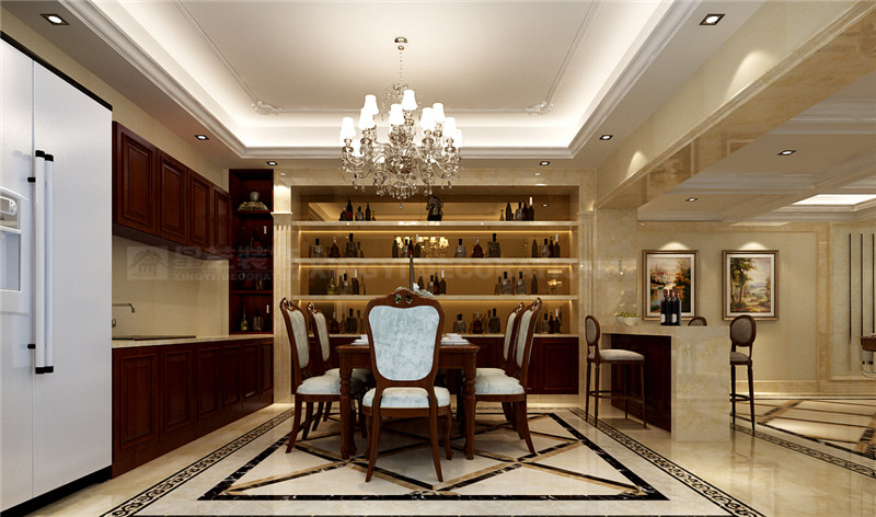 大自然花園別墅640平負(fù)一樓品酒區(qū)裝修效果圖