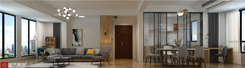 萬達茂120平客餐廳裝修效果圖