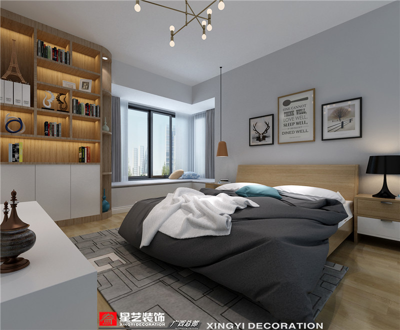 萬(wàn)達(dá)茂140平臥室裝修效果圖