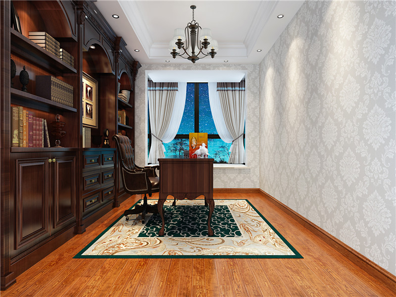 江悅藍(lán)灣287平書(shū)房裝修效果圖