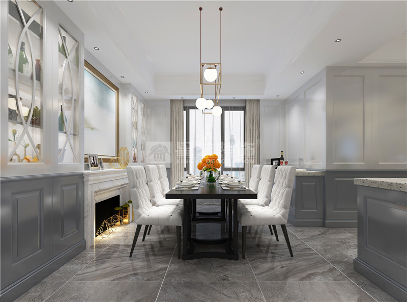 翡翠園祥云閣200平餐廳裝修效果圖