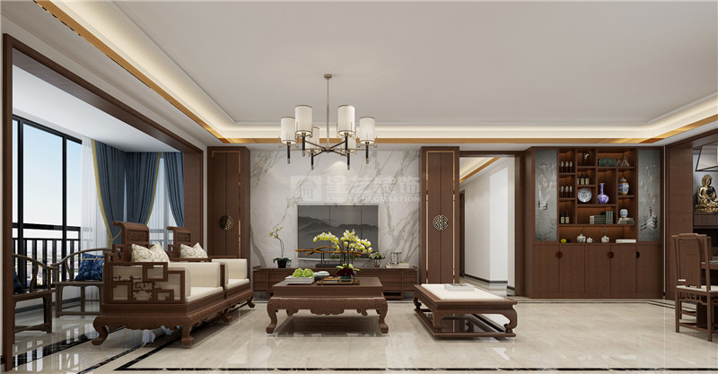 廣源國際180平客廳裝修效果圖