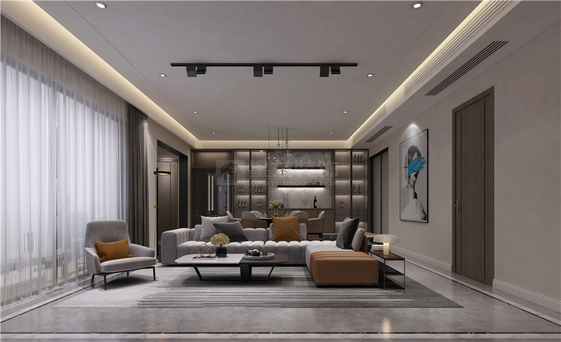 美泉1612 172平客廳裝修效果圖