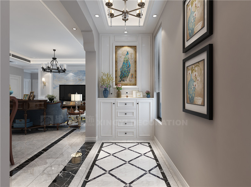 美泉1612 139平入戶裝修效果圖