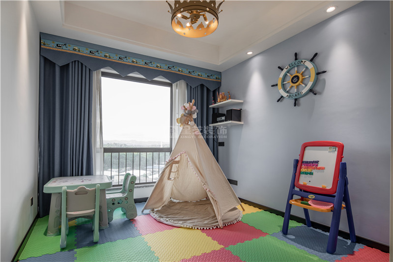 山漸青160平兒童玩樂(lè)區(qū)裝修實(shí)景圖