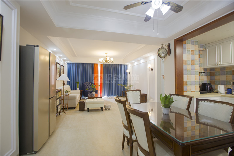 第四人民醫(yī)院單位房140平餐廳裝修實景圖