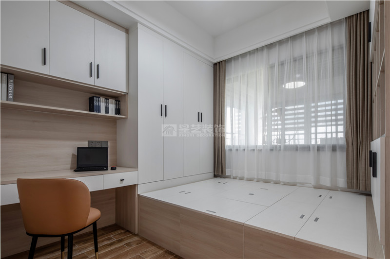 山漸青160平書(shū)房裝修實(shí)景圖