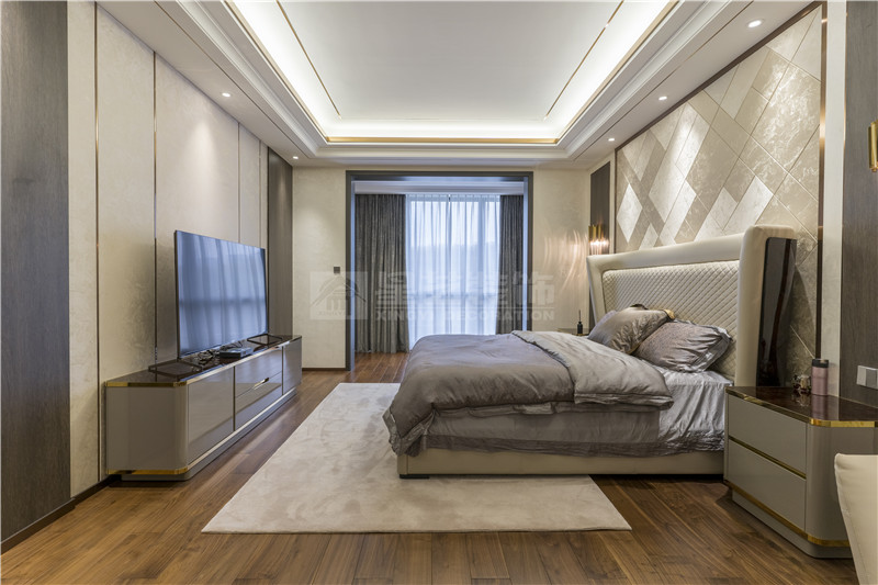 一品尊府220平主臥裝修實景圖