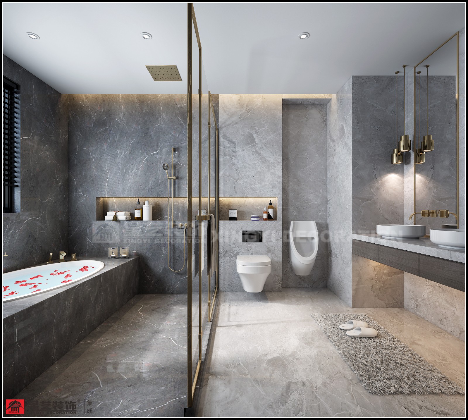 霖峰壹號150平主衛(wèi)裝修效果圖