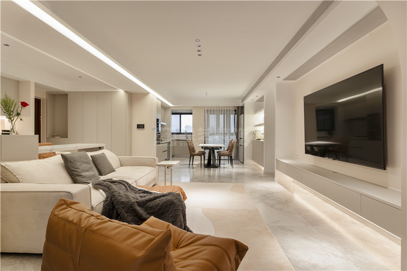 萬象華府140平客餐廳裝修實(shí)景圖