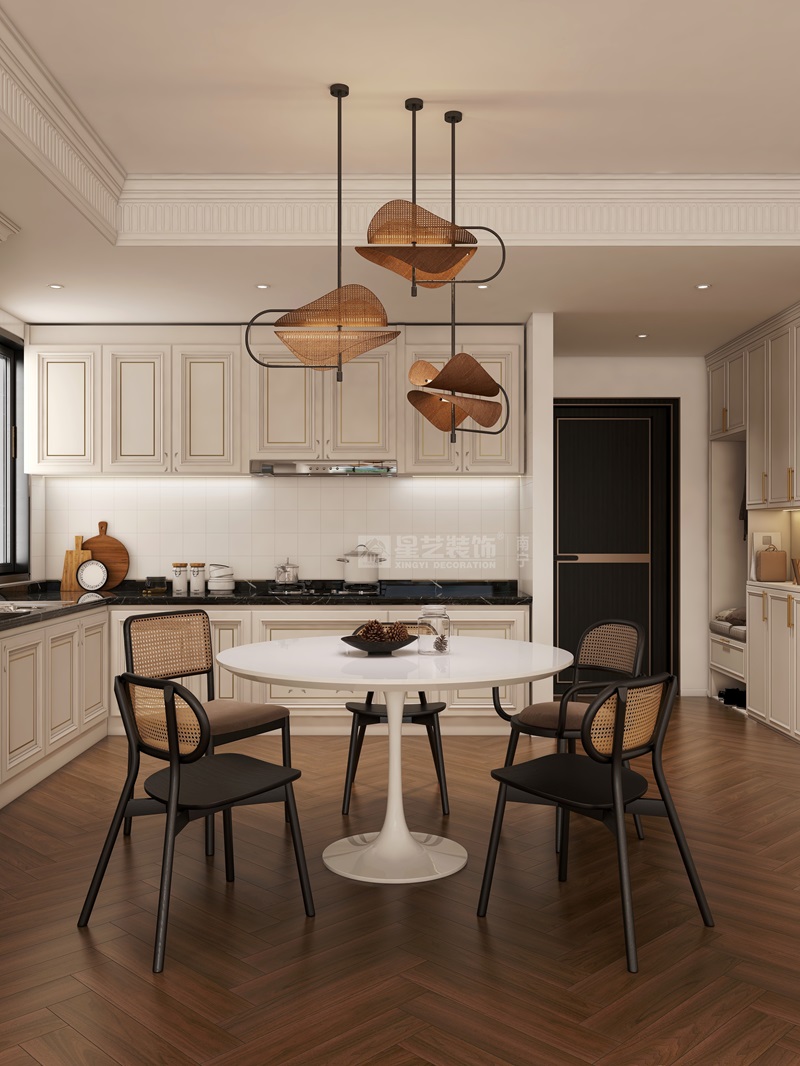 建發(fā)央著122平中古風餐廳裝修效果圖