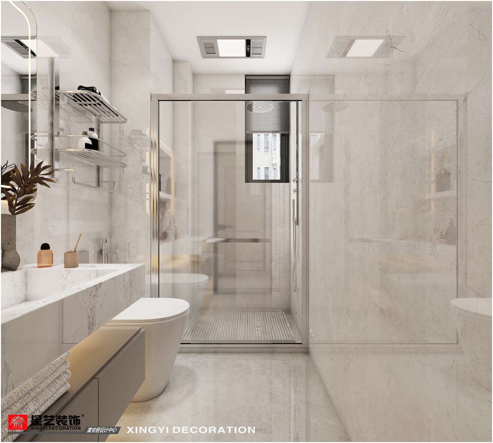 華潤二十四城120平現代簡約次衛(wèi)裝修效果