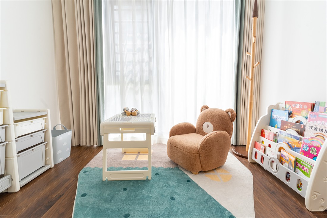 建發(fā)央著140平現(xiàn)代風格兒童房裝修完工實景