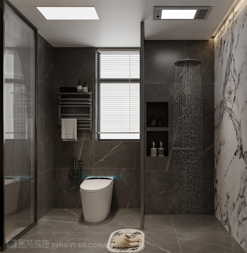 華潤(rùn)西園潤(rùn)府143平意式輕奢衛(wèi)生裝修效果圖